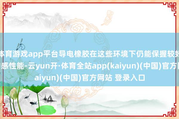体育游戏app平台导电橡胶在这些环境下仍能保握较好的导电性和物感性能-云yun开·体育全站app(kaiyun)(中国)官方网站 登录入口