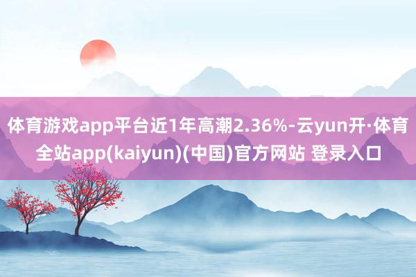 体育游戏app平台近1年高潮2.36%-云yun开·体育全站app(kaiyun)(中国)官方网站 登录入口